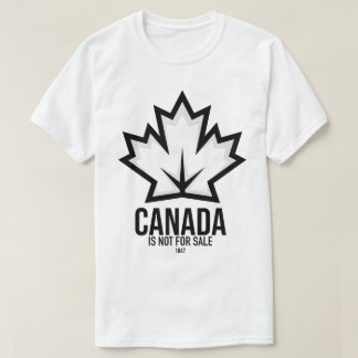 Camiseta Canadá não é para venda do orgulho canadense no di