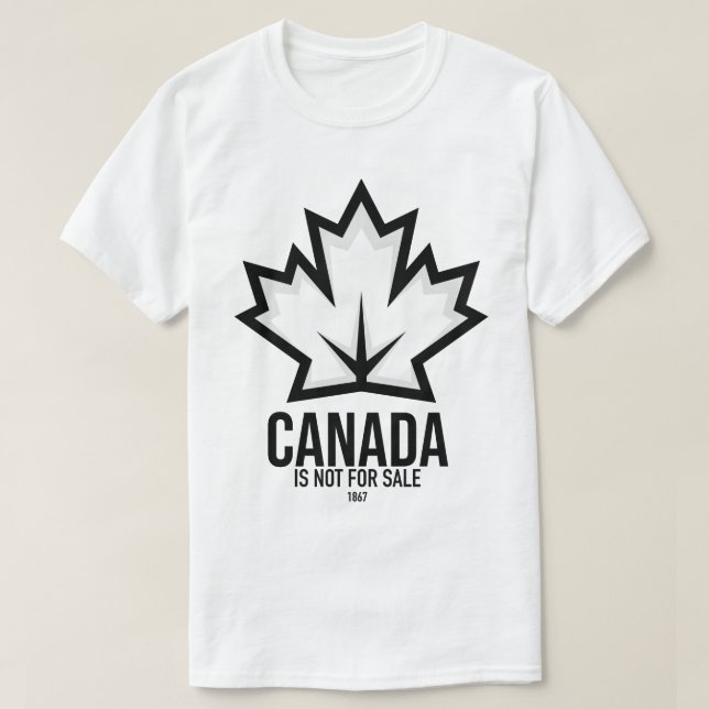 Camiseta Canadá não é para venda do orgulho canadense no di (Frente do Design)