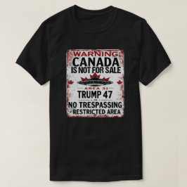 Camiseta Canadá não é para venda - Sinal restrito da área 5