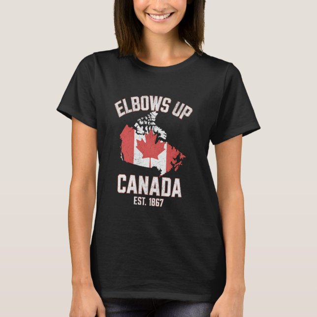 Camiseta Canadá não é para vender cotovelos Canadá (Frente)