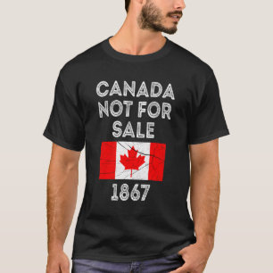 Camiseta Canadá Não Para Venda - Orgulhoso e Patriótico
