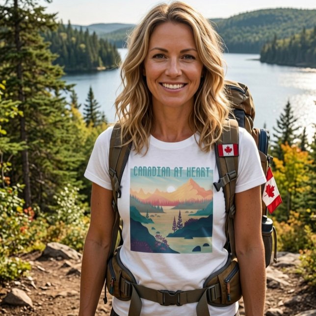 CAMISETA CANADÁ NO CORAÇÃO (Criador carregado)