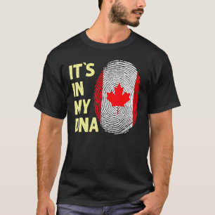 Camiseta Canadá No Meu Dna Canadian Flag Team Canadá