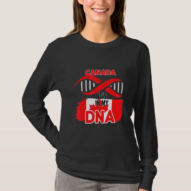 Camiseta Canadá No Meu Sangue (Frente)