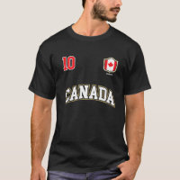Canadá Número 10 Equipe de futebol Bandeira Canadi