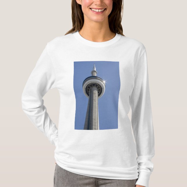 Camiseta Canadá, Ontário, Toronto. Topo da Torre CN com (Frente)