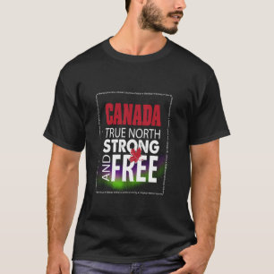 Camiseta Canadá Orgulhoso, Dia do Canadá, Verdadeiro Norte