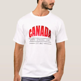 Camiseta Canadá para o norte est.1867 livres fortes -