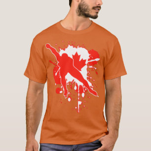 Camiseta Canadá: Patinador De Gelo