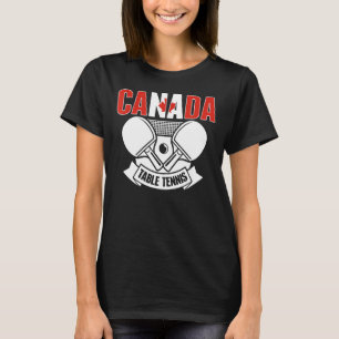 Camiseta Canadá Ping Pong Mesa Team Suppo (Supo)