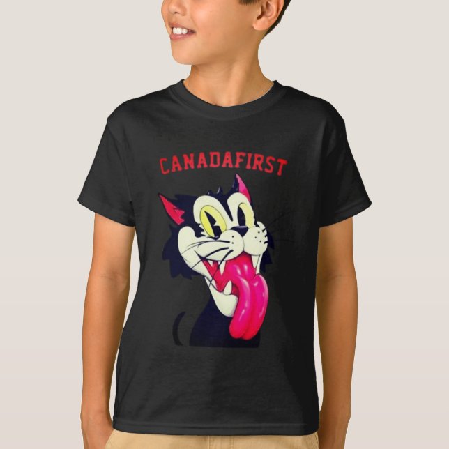 CAMISETA CANADÁ PRIMEIRO GATO  (Frente)