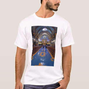 Camiseta Canadá, Quebec, Montreal. Interior do Notre 3