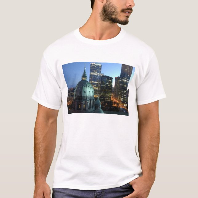 Camiseta Canadá, Quebec, Montreal. Montreal Centro, (Frente)
