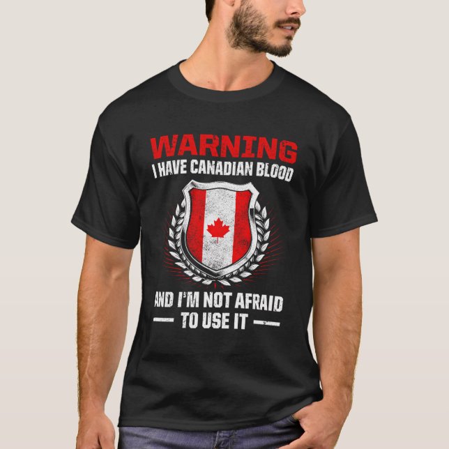 Camiseta Canadá Raízes Canadianos Patrimônio Canadiano Orto (Frente)