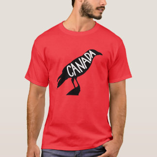 Camiseta Canadá Raven Crow Bird Environment e Nature Vint