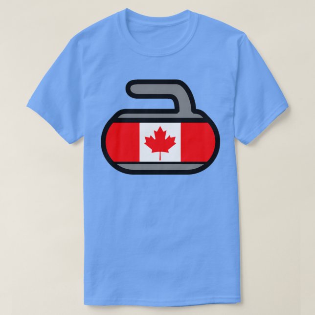 Camiseta Canada Rocks Curling Rockers (Frente do Design)