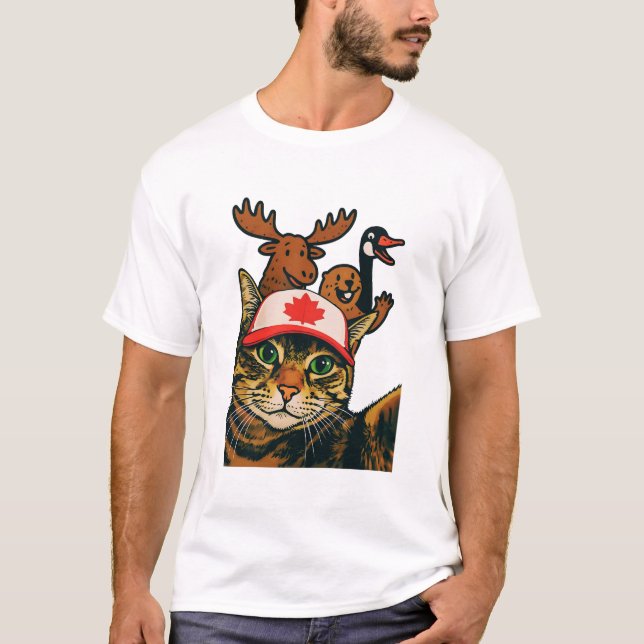 Camiseta Canadá Self Com Protetor De Ganso Moso (Frente)