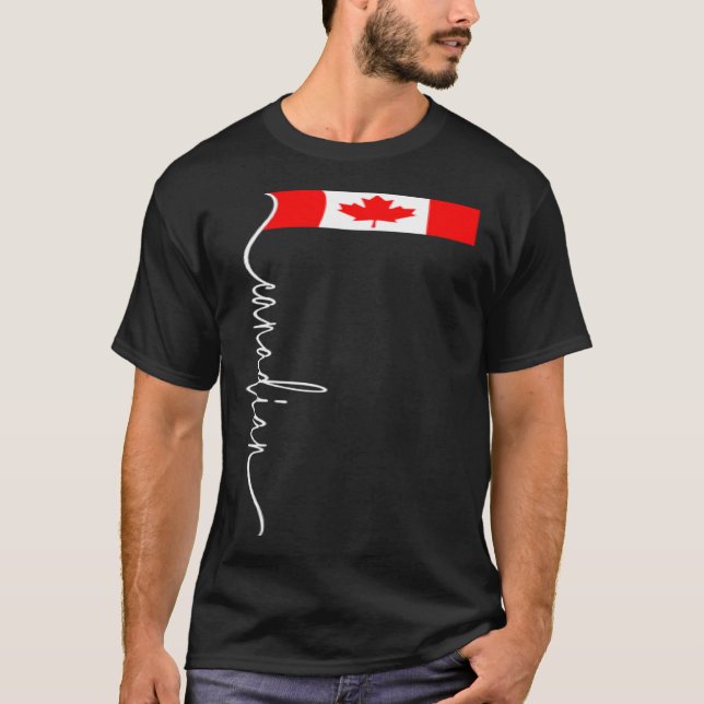 Camiseta Canada Signature Canadian Flag (Frente)