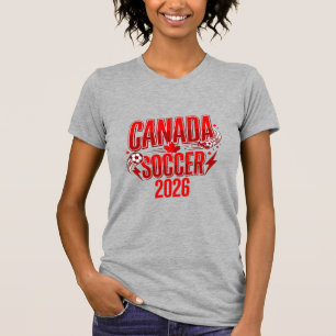 Camiseta Canada Soccer 2026 Futebol Negrito Tipografia País