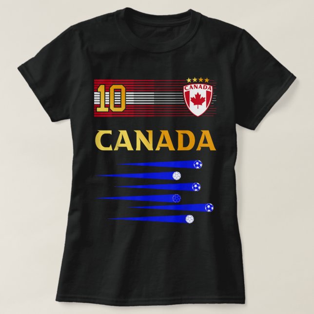 Camiseta Canada Soccer Jersey Canadian Flag (Frente do Design)