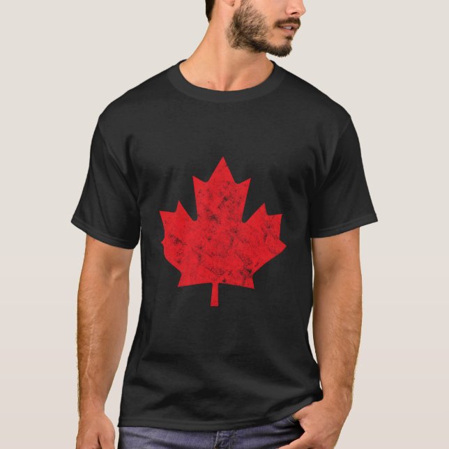 Camiseta Canadá Sports Hoodie Canada Red Maple Sinalizador  (Frente)