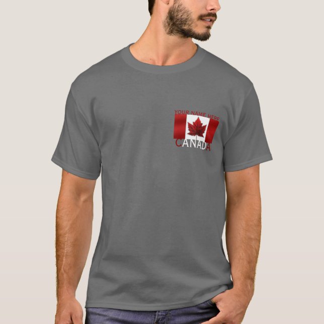 Camiseta Canadá T-shirt Personalized Sm - 6XL Canada Shirt (Frente)