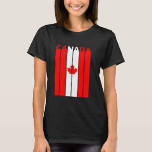 Camiseta Canadá T Shirt Vintage Canada Flag Tean Canadian F
