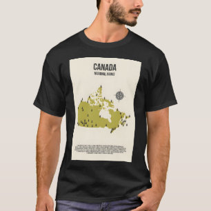 Camiseta Canadá: Todos Os Parques Nacionais Localizam Em Um