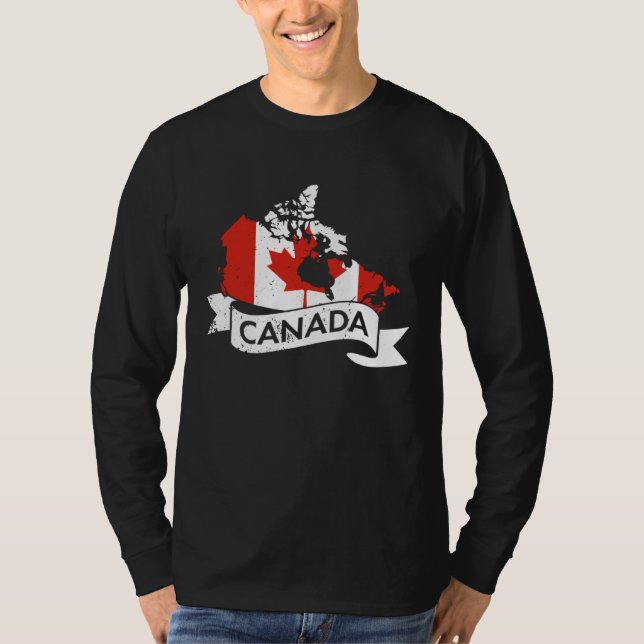Camiseta Canada USA America Hockey Canadian Maple Leaf  6 (Frente)