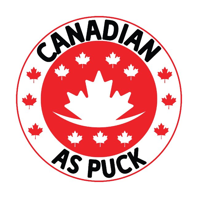 Camiseta Canadense As Puck (Criador carregado)