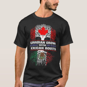 Camiseta Canadense Cresce com Raízes Mexicanas
