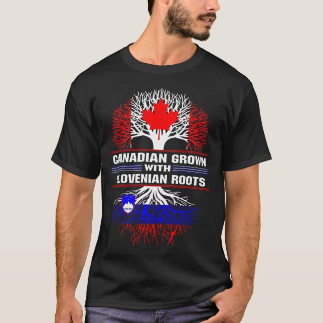 Camiseta Canadense cresceu com raízes eslovenas (Frente)