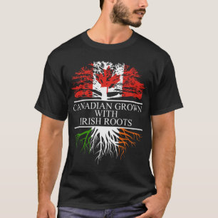 Camiseta Canadense crescido com raízes irlandesas