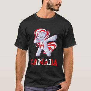 Camiseta canadense Flag Maple Leaf Unicorn Canadian Roots C