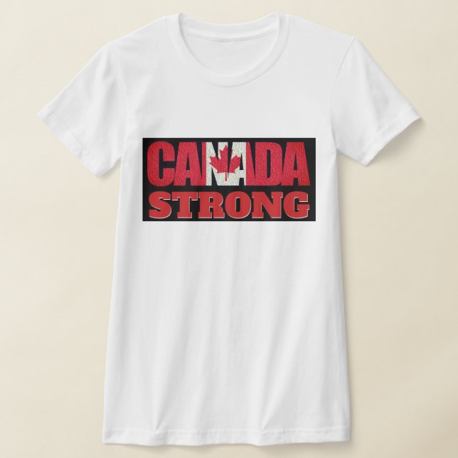 Camiseta canadense Flag Strong (Postura )