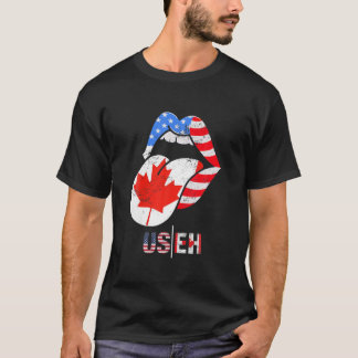 Camiseta Canadense Flag Women Men Kids Mapeia Folha do Cana