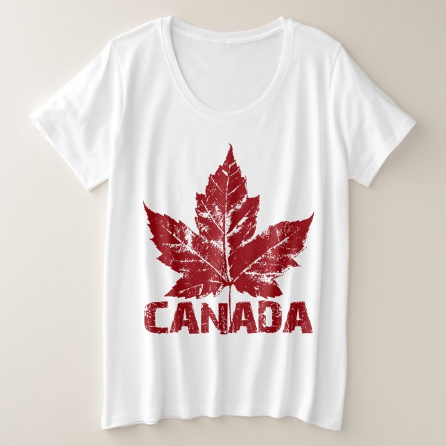 Camiseta canadense mais tamanho Camisa esportiva c (Frente do Design)