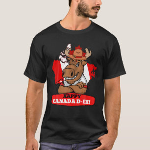Camiseta Canadense Mapebook Flag Funny Happy Canada Day D-