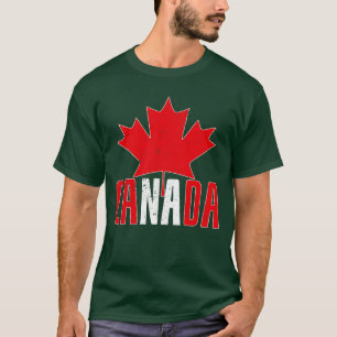 Camiseta Canadense Maple Leaf Canada Day Canadá