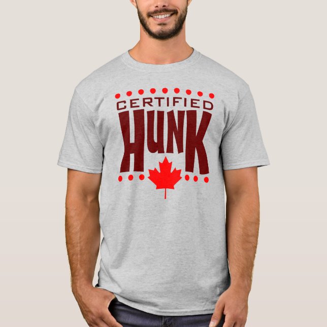 Camiseta Canadense Maple Leaf Certified HUNK (Frente)