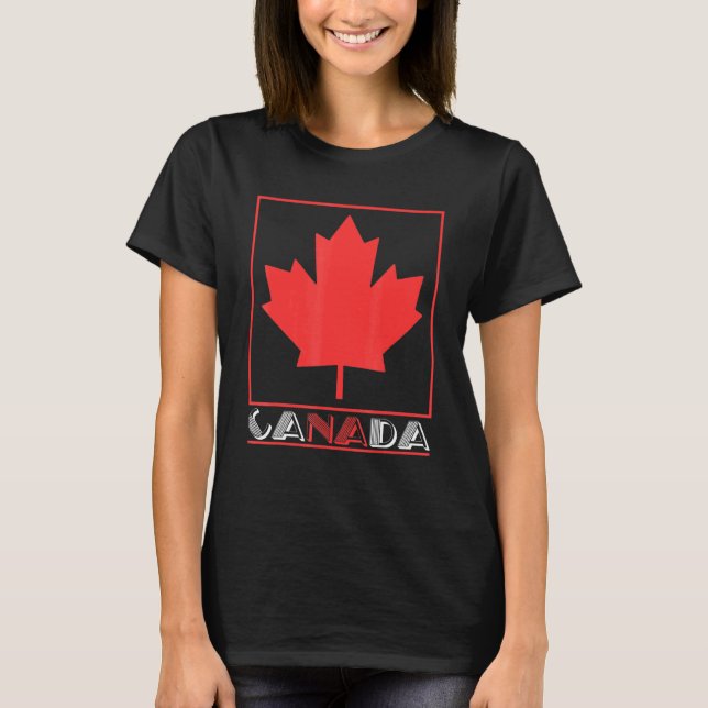 Camiseta Canadense Maple Leaf Country Canadá (Frente)
