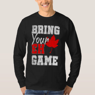 Camiseta Canadense Maple Leaf Country Eh Game Canadá