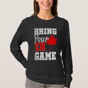 Camiseta Canadense Maple Leaf Country Eh Game Canadá