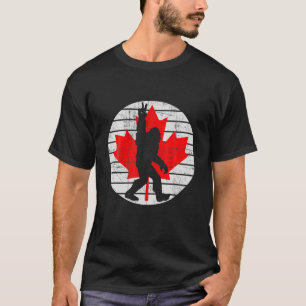 Camiseta Canadense Maple Leaf Sasquatch Canadá