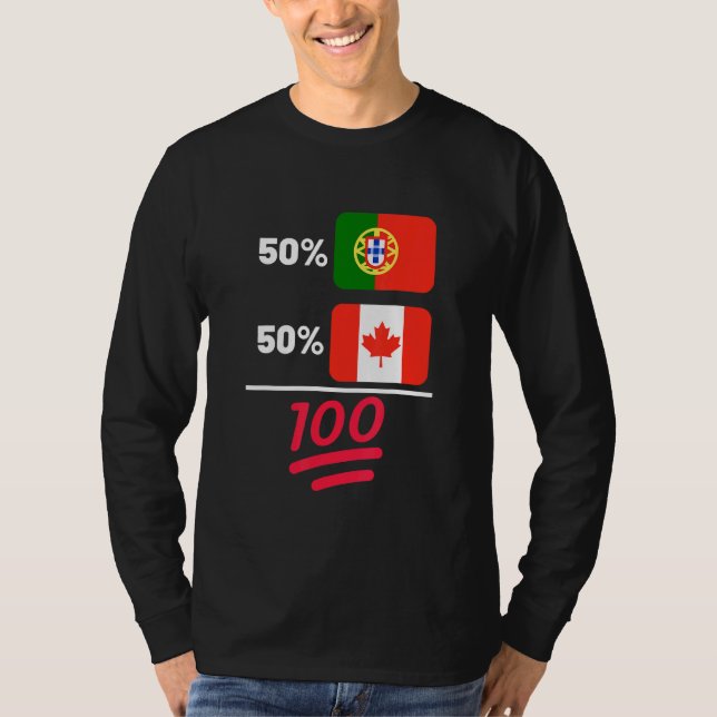 Camiseta Canadense Plus Português Mix Flag Heritage (Frente)