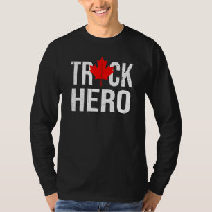 Camiseta Canadense Trucker Support Canada Truck Freedom Con