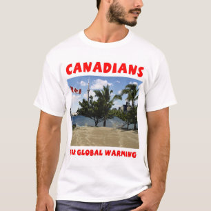 Camiseta Canadenses para o aquecimento global