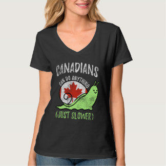 Camiseta Canadenses Podem Fazer Qualquer Coisa Só que Mais