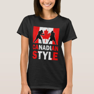 Camiseta Canadian Boxage Canada Flag Canadian Boxin