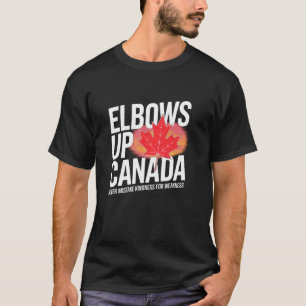 Camiseta Canadian ElbowsUp Canadá Nunca Confundir Bondade C